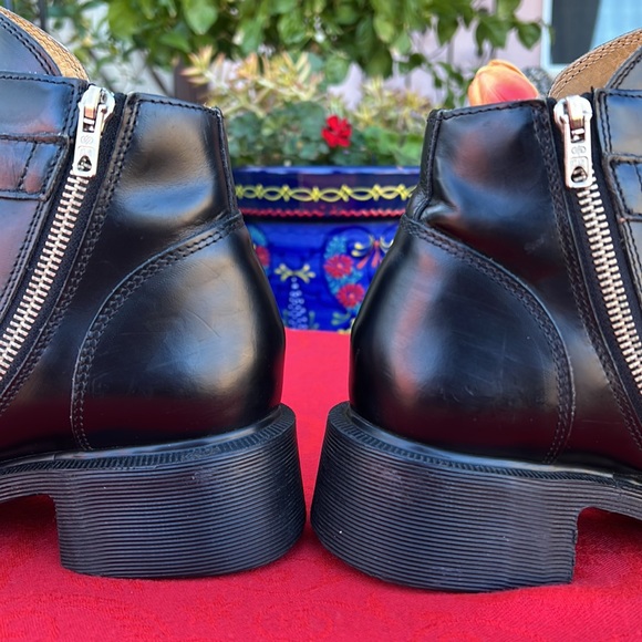 🏴󠁧󠁢󠁥󠁮󠁧󠁿 Dr. Martens MIE Vintage Platform MONO BLACK Side Zip Boots UK 7 - Picture 15 of 17